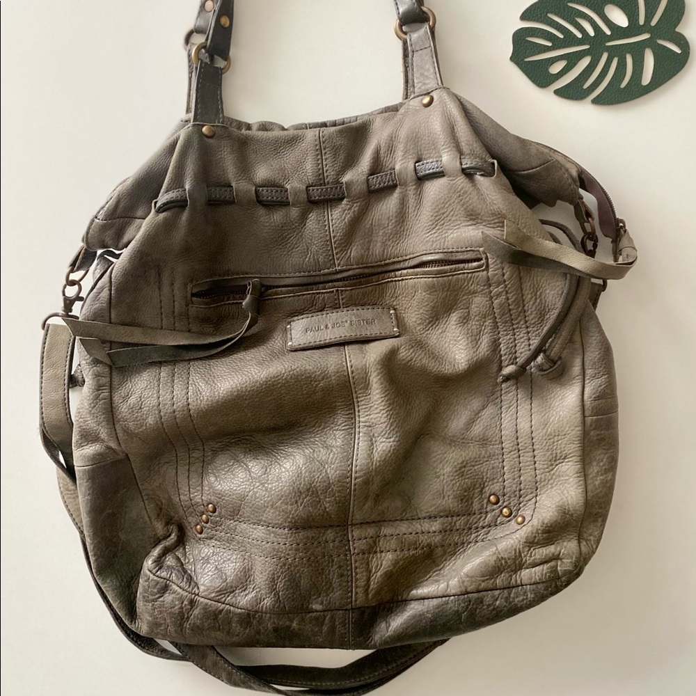 Paul & Joe Sister Distressed Leather Handbag